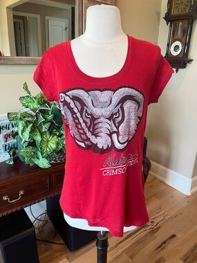University of Alabama Crimson Red Lightweight Short Sleeve T Shirt Women’s Small